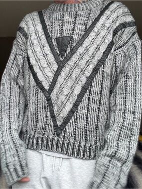 Vintage 1980’s Oversized Knit Crew Neck Sweater Men’s